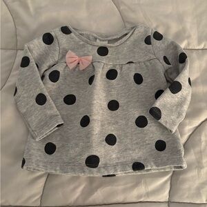Carters polka dot top 12M